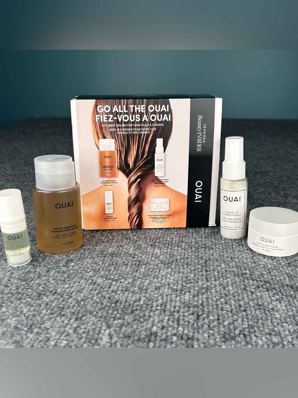 Ouai GO ALL THE OUAI Gift Set Sephora Beauty Insider Hair Care Travel Set NEW